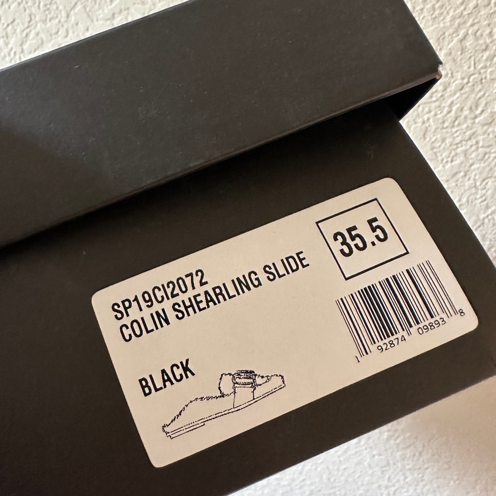 Tibi Collin Shearling Slides - Picture 4 of 4